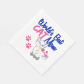 Beste kattenmoeder ter wereld servet (Hoek)