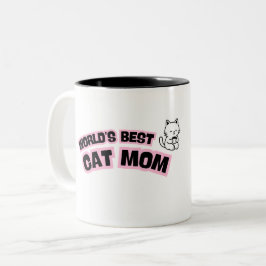 Beste Kattenmoeder ter Wereld Tweekleurige Koffiemok
