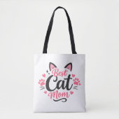 Beste Kattenmoeder Tote Bag (Voorkant)