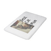 Beste kattenmoeder vader voeg kattenfoto naam cade badmat (Gekanteld)