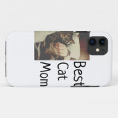 Beste kattenmoeder vader voeg kattenfoto naam cade Case-Mate iPhone case (Achterkant (horizontaal))