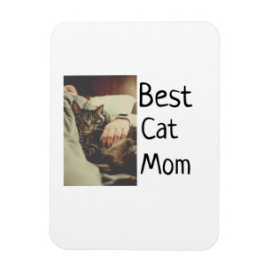 Beste kattenmoeder vader voeg kattenfoto naam cade magneet