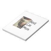 Beste kattenmoeder vader voeg kattenfoto naam cade notitieblok (Linkerzijde)