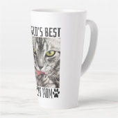 Beste Kattenmoeder van de Wereld Latte Mok (Rechterhoek)