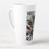 Beste Kattenmoeder van de Wereld Latte Mok (Linkerhoek)