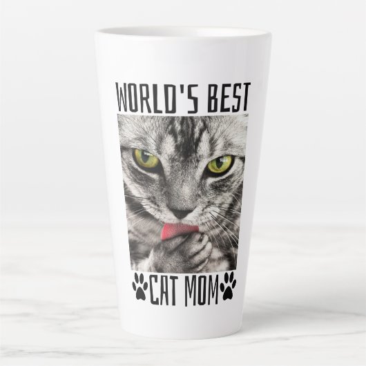 Beste Kattenmoeder van de Wereld Latte Mok (Voorkant)