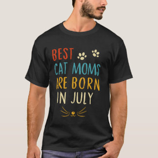 Beste kattenmoeders zijn geboren in juli - Grappig T-shirt