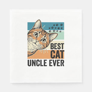 Beste kattenoom ooit vintage kattenliefhebber ontw servet