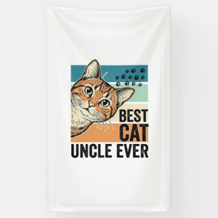 Beste kattenoom ooit vintage kattenliefhebber ontw spandoek