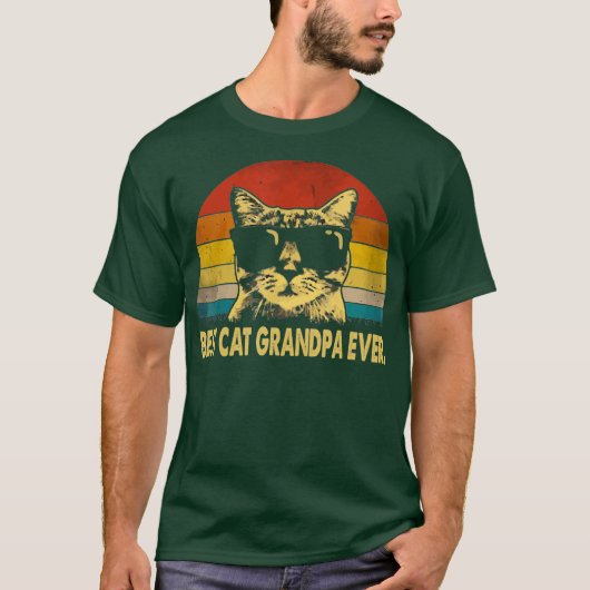 Beste kattenopa ooit aan vaders van shirten t-shirt (Voorkant)