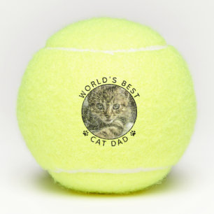 Beste Kattenpapa Persoonlijke Foto Tennisballen