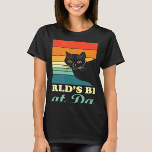 Beste Kattenpapa ter Wereld Kattenpapa Retro Stijl T-shirt
