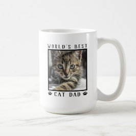 Beste Kattenpapa ter Wereld met Foto van je Kat Koffiemok