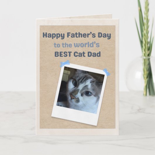 Beste Kattenpapa van de Wereld van Beste Kat van d Kaart (Voorkant)