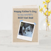 Beste Kattenpapa van de Wereld van Beste Kat van d Kaart (Gele Bloem)