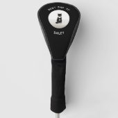 Beste kattenvader aangepaste tekst foto aandenken golfheadcover (Voorkant)