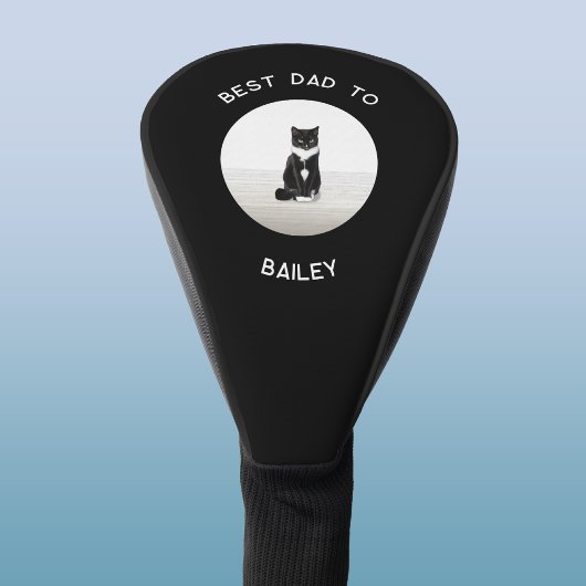 Beste kattenvader aangepaste tekst foto aandenken golfheadcover