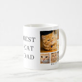 Beste kattenvader foto gepersonaliseerd koffiemok (Voorkant rechts)