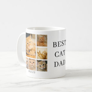 Beste kattenvader foto gepersonaliseerd  koffiemok