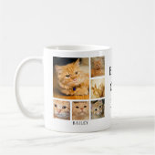 Beste kattenvader foto gepersonaliseerd koffiemok (Links)