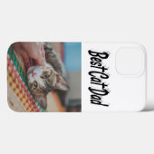 Beste kattenvader foto Zwarte tekst Case-Mate iPhone Case (Achterkant (horizontaal))