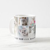 Beste kattenvader-huisdierfotocollage koffiemok (Voorkant links)