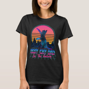 Beste kattenvader in het heelal retro vintage 80s  t-shirt