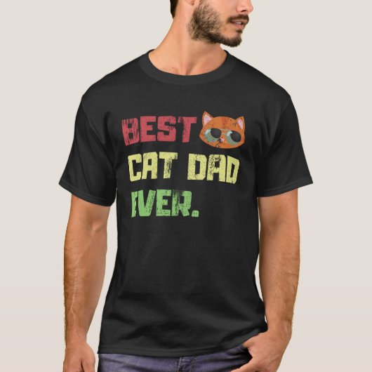 Beste kattenvader in nood t-shirt (Voorkant)