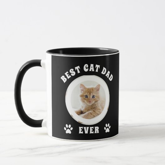 Beste kattenvader ooit aangepaste foto gepersonali mok (Links)