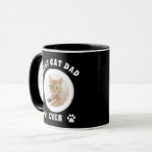 Beste kattenvader ooit aangepaste foto gepersonali mok (Voorkant links)