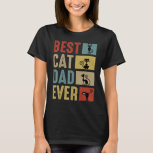 Beste kattenvader ooit actief kostuum Vaderdag pap T-shirt