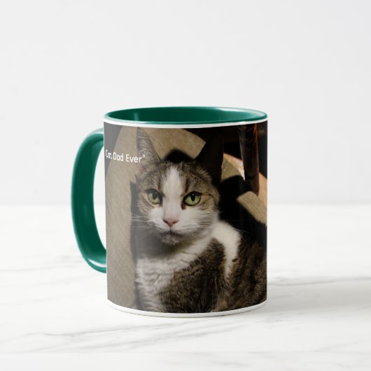 "Beste kattenvader ooit--Elegante poppen Vaderdag Mok (Voorkant links)