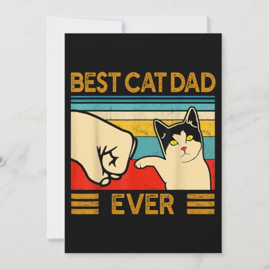 Beste kattenvader ooit Funny Cat Daddy Kaart (Voorkant)