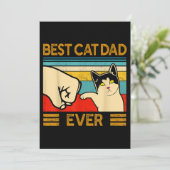 Beste kattenvader ooit Funny Cat Daddy Kaart (Staand voorkant)