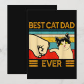 Beste kattenvader ooit Funny Cat Daddy Kaart (Voorkant / Achterkant)