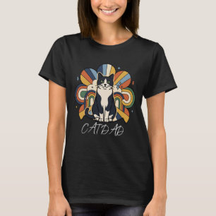 Beste kattenvader ooit Funny Retro kattenliefhebbe T-shirt