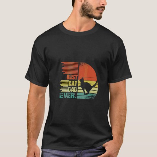 Beste kattenvader ooit Grafisch vader T-shirt (Voorkant)