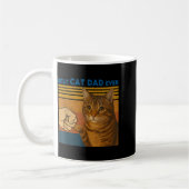 Beste kattenvader ooit grappige cadeaus mannen kat koffiemok (Links)