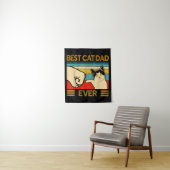Beste kattenvader ooit grappige kattenpapa wandkleed (In situ)