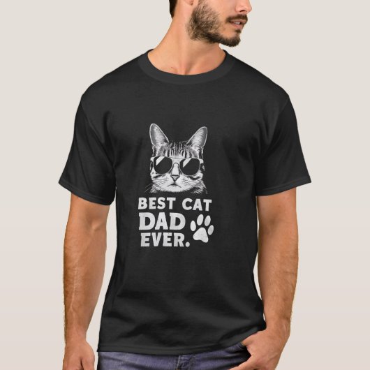 Beste kattenvader ooit grappige kattenvader t-shirt (Voorkant)