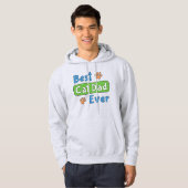 Beste kattenvader ooit hoodie (Voorkant volledig)