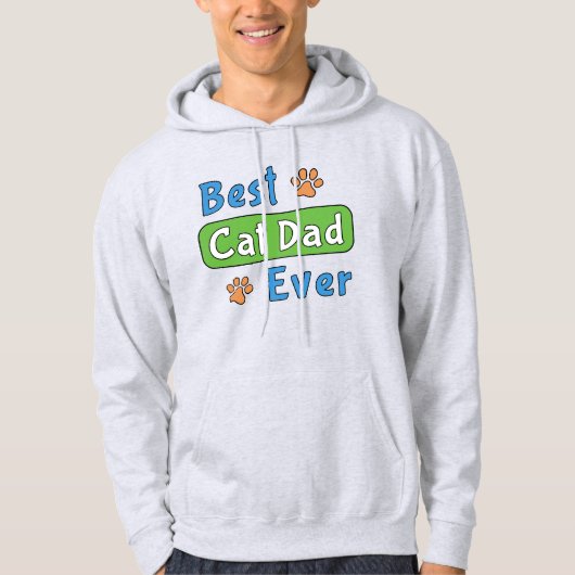 Beste kattenvader ooit hoodie (Voorkant)