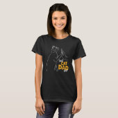 Beste kattenvader ooit  Kat   Vaderdag 4 T-shirt (Voorkant volledig)