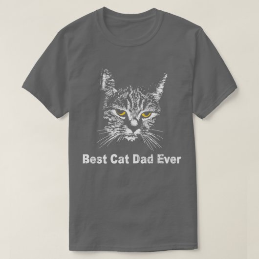 Beste kattenvader ooit Katten papa cadeau shirts (Design voorkant)