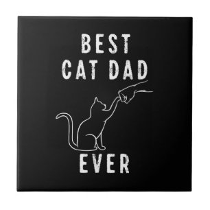 Beste kattenvader ooit Katten papa Poot Vuist bots Tegeltje