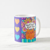 Beste kattenvader ooit kattenliefhebber geschenk m koffiemok (Voorkant rechts)