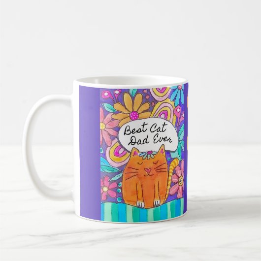 Beste kattenvader ooit kattenliefhebber geschenk m koffiemok (Links)
