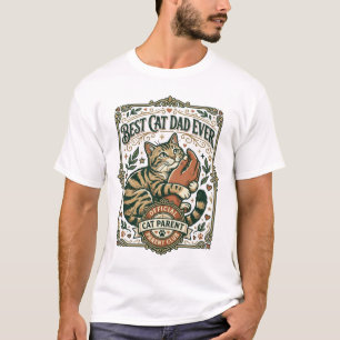 Beste kattenvader ooit Kattenmoeder vader ouder vi T-shirt
