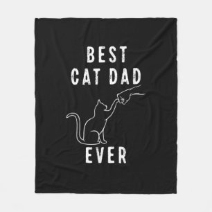 Beste kattenvader ooit Kattenpapa Poot Vuist Opste Fleece Deken