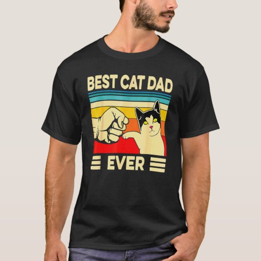 Beste kattenvader ooit Kattenpapa Vaderdag T-shirt (Voorkant)